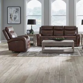 Liberty Furniture 7005CG-UPH-SOREC Liberty Furniture 7005CG-UPH-SOREC Blair - Sofa & Recliner - Cognac
