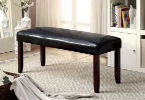 Furniture of America CM3984DK-BN Brent - Bench - Dark Cherry / Espresso