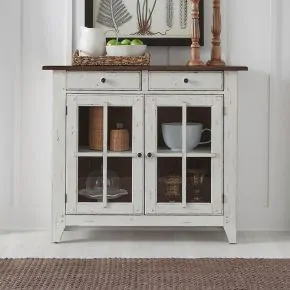 Liberty Furniture 741-SR5043 Al Fresco - Server - Graphite & Whitestone