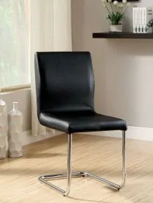 Furniture of America CM3825BK-SC-2PK Lodia - Side Chair (Set of 2) - Black