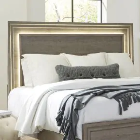 Liberty Furniture 272-BR15 Liberty Furniture 272-BR15 Horizons - King Panel Headboard With Lights - Graystone