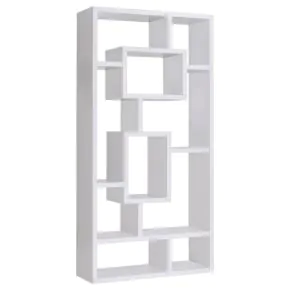 CoasterEveryday 800157 Corey - 71" 8-Shelf Bookshelf - White