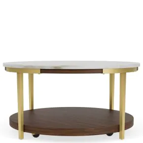 Riverside Furniture 28502 Emery - Round Cocktail Table - Smoked Cherry