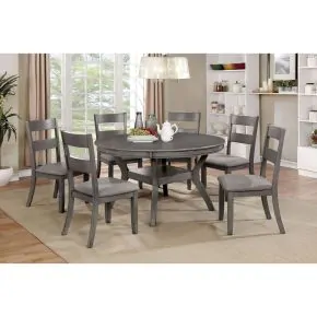 Furniture of America CM3162RT Juniper - Round Table - Gray