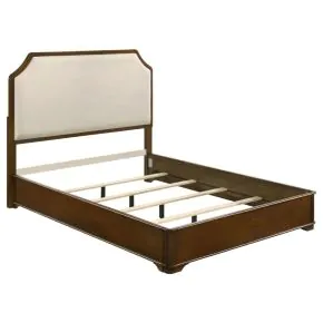 Coaster Fine Furniture 205301Q Garland - 58" Queen Panel Bed - Cream / Brown Cherry