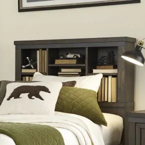 Liberty Furniture 759-BR17B Liberty Furniture 759-BR17B Thornwood Hills - Full Bookcase Headboard - Rock Beaten Brown