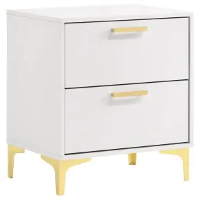 CoasterEveryday 224402 Kendall - 2-Drawer Nightstand - White