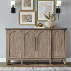 Liberty Furniture 2239-AC1000 Pavilion - 4 Door Accent Cabinet - Natural