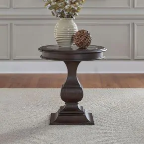 Liberty Furniture 765-OT1021 Provence Park - Round End Table - Chateau Brown