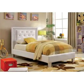 Furniture of America CM7217WH-T-BED-VN Lianne - Twin Bed - White