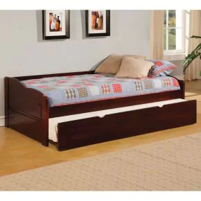 Furniture of America CM1737-BED Sunset - Daybed With Trundle - Cherry