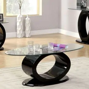 Furniture of America CM4825BK-C Lodia - Coffee Table - Black