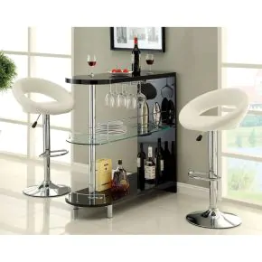 Furniture of America CM-BT8333-BK Numbi - Mini Server - Black