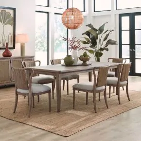 Liberty Furniture 611-CD-O7RLS Liberty Furniture 611-CD-O7RLS Sheridan Pointe - Optional 7 Piece Rectangular Table Set - Vintage Natural