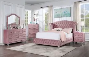 Furniture of America CM7130PK-Q-BED Zohar - Queen Bed - Pink