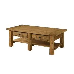 New Classic T3882-10 Duncan - 2 Drawer Coffee Table - Walnut
