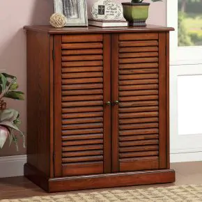 Furniture of America CM-AC213A Della - Shoe Cabinet - Oak