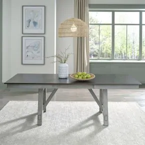 Liberty Furniture 131-CD-TRS Newport - Trestle Table - Smokey Gray / Carbon Gray