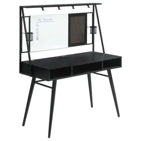CoasterEssence 801404 Jessie - Writing Desk With Whiteboard And USB - Black