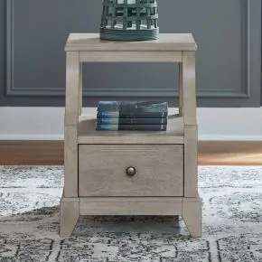 Liberty Furniture 694-OT1021 New Haven - Chairside Table - Sanctuary White