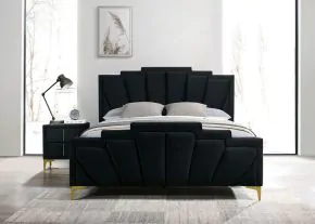 Furniture of America CM7411BK-EK-BED Florizel - Eastern King Bed - Black