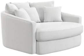 Jackson Furniture Industries 71009-1400/21 Jackson Furniture Industries 71009-1400/21 Matty - Round Accent Cuddle Chaise - White