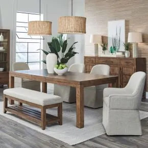 Liberty Furniture 936-DR-6RTS Liberty Furniture 936-DR-6RTS Shaker Lakes - 6 Piece Rectangular Table Set - Harvest Brown