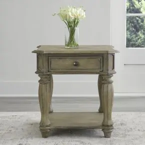 Liberty Furniture 244N-OT1020 Liberty Furniture 244N-OT1020 Magnolia Manor - End Table - Weathered Bisque