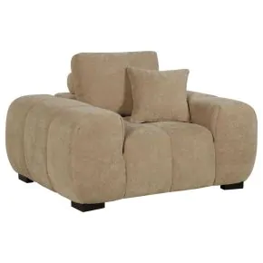 Coaster Fine Furniture 509963 Octavia - Upholstered Track Arm Accent Chair - Camel
