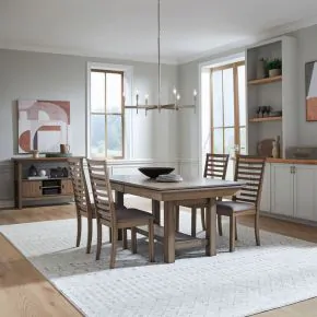 Liberty Furniture 182WT-CD-5TRS Liberty Furniture 182WT-CD-5TRS Brook Bay - 5 Piece Trestle Table Set - Sandstone