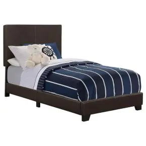 CoasterEveryday 300762T Dorian - Upholstered Twin Panel Bed - Brown