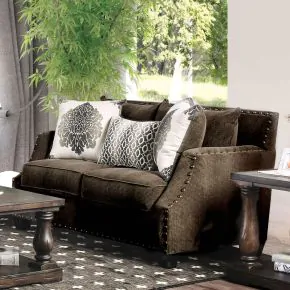 Furniture of America SM3073-LV Cornelia - Loveseat - Light Brown