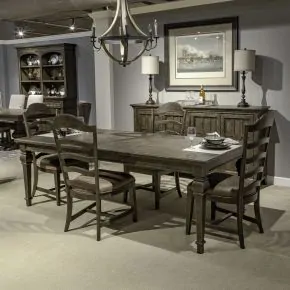 Liberty Furniture 297-DR-5RLS Paradise Valley - 5 Piece Rectangular Table Set - Saddle Brown