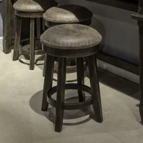 Liberty Furniture 297-OT9001 Paradise Valley - Upholstered Console Stool - Saddle Brown