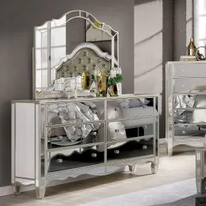 Furniture of America FOA7890D Eliora - Dresser - Silver