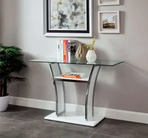 Furniture of America CM4372WH-S-PK Staten - Sofa Table - Glossy White