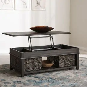 Liberty Furniture 792-OT1011 Mill Creek - Lift Top Cocktail Table - Peppercorn