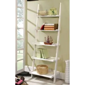 Furniture of America CM-AC6213WH Sion - Ladder Shelf - White