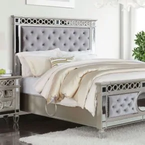 Furniture of America CM7134Q-BED Marseille - Queen Bed - Champagne
