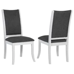 Coaster Fine Furniture 109332 Judd - Upholstered Dining Side Chair (Set of 2) - Pearl White