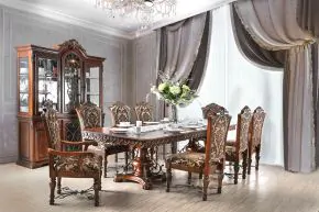 Furniture of America CM3788T-TABLE Lucie - Dining Table - Brown Cherry