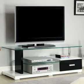 Furniture of America CM5814-TV Egaleo - TV Console - Black / White