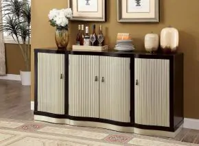 Furniture of America CM3353SV Ornette - Server - Espresso / Champagne