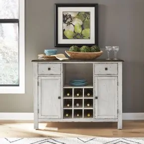 Liberty Furniture 186W-SR4836 Liberty Furniture 186W-SR4836 Carolina Crossing - Server - White / Antique Honey