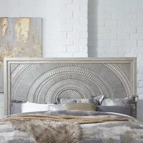 Liberty Furniture 902-BR13 Liberty Furniture 902-BR13 Belmar - Queen Decorative Panel Headboard - Washed Taupe