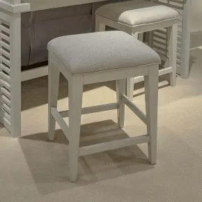 Liberty Furniture 465-OT9001 Berkley Square - Upholstered Console Stool - Linen & Khaki