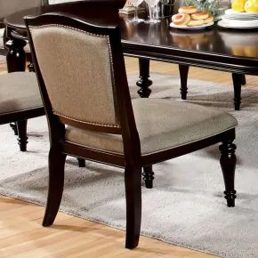 Furniture of America CM3970SC-2PK Harrington - Side Chair (Set of 2) - Dark Walnut / Tan