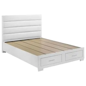 Coaster Fine Furniture 203510KWB1 Felicity - California King Headboard, Box 1 of 3 - White High Gloss
