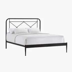 Intercon MB-BR-VINQEN-MTE-C Intercon MB-BR-VINQEN-MTE-C Metal Beds - Vintage Queen Metal Bed - Matte Black