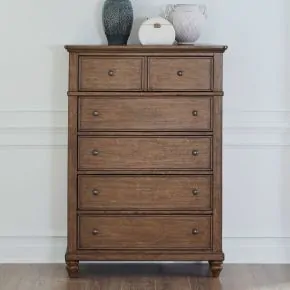 Liberty Furniture 104-BR41 Twin Lakes - 5 Drawer Chest - Chestnut